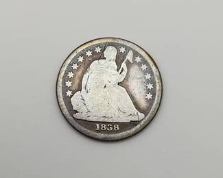 1838 Seated Liberty Dime