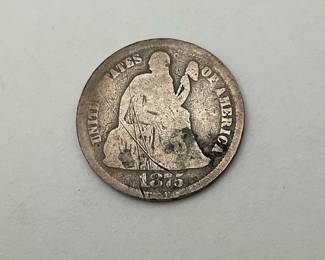 1875-CC Seated Liberty Dime