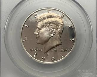 2001-S Silver Proof Kennedy Half Dollar