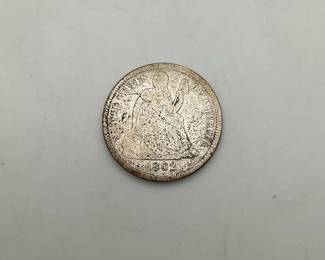 1862 Seated Liberty Dime