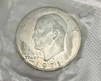 1971-S Uncirculated Eisenhower Silver Dollar
