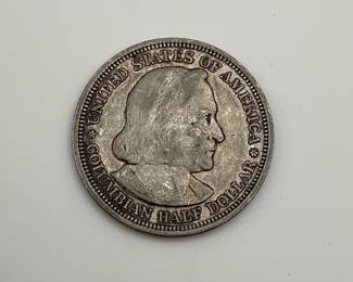 1893 Columbian Exposition Silver Commemorative Half Dollar