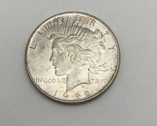1922 US Peace Silver Dollar