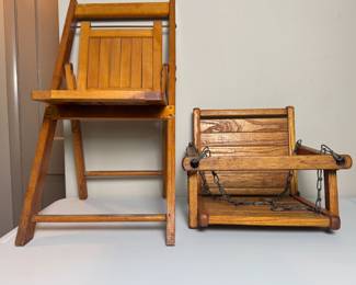 Gym-Dandy Swing and Vintage Children's Chair