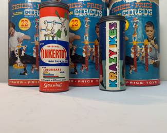 Fisher Price Junior Circus, TinkerToy, Krazy Ikes