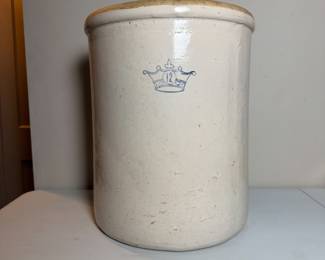 Robinson Ransbottom 12 Gallon Blue Crown Stoneware Crock