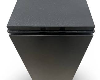 Black Wood Minimalist Swivel Display Pedestal