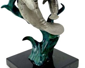 1995 L.E. Genesis Bronze Walrus Sculpture