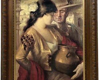 Antique Jose Puyet “La Coqueta" Giclee
