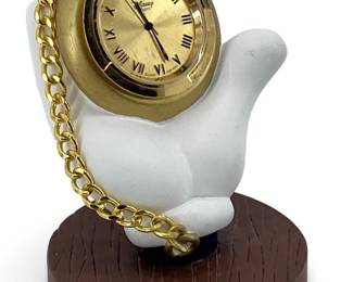 Disney Mickey Mouse Hand Holding Pocket Watch