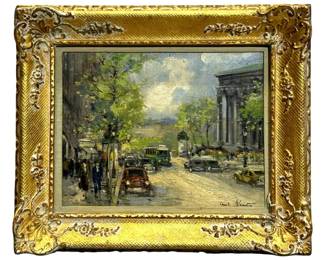 Signed Charles Blondin Oil on Panel
