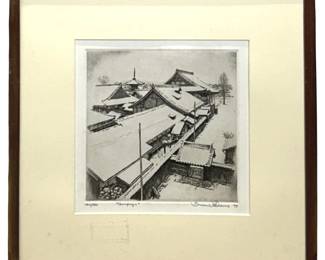 Signed Vintage Brian Williams Etching