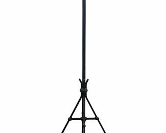 Vintage Wrought Iron Tripod Black Coat Rack