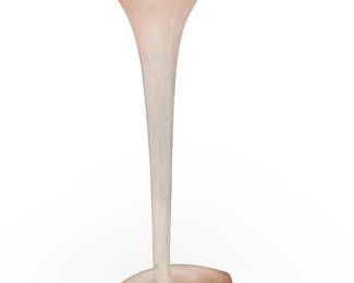 Italian Frosted Pink Art Glass Vase