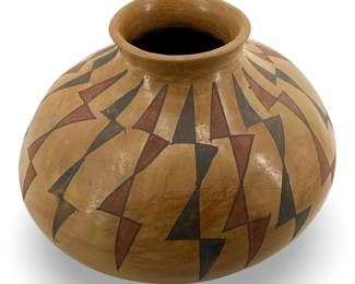 Vintage Hand Painted Ceramic Mexican Vase