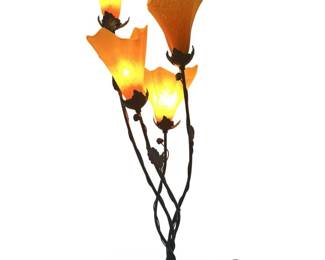 Art Nouveau Murano Art Glass Cluster Lamp