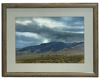 Signed Donal C. Jolley Watercolor Painting
