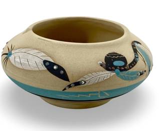 Signed Betty Selby Native American Pottery Bowl