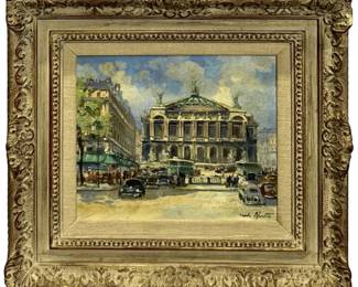 Signed Charles Blondin Landscape Oil on Panel