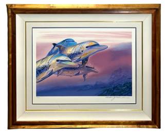Signed Robert Lyn Nelson “Eyes of Friends" Litho