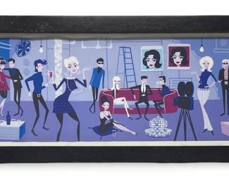 Attributed to Josh Agle Shag Silver Years