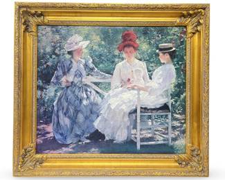 Edmund Tarbell Three Sisters Giclee on Canvas