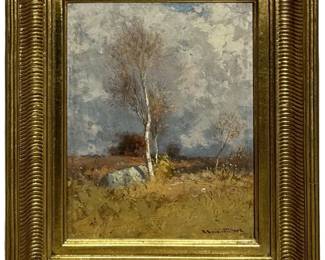 Signed R.S. Clifford Landscape Oil on Canvas