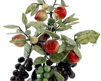 Chinese Jade Peach Tree w/ Grape Vines