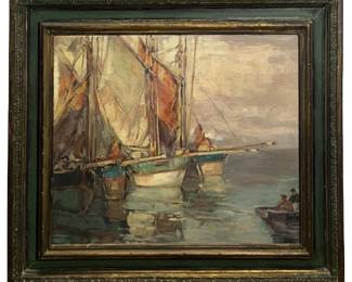 Signed Edgar Alwin Payne Oil on Canvas