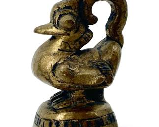 Burmese Brass Duck Paperweight