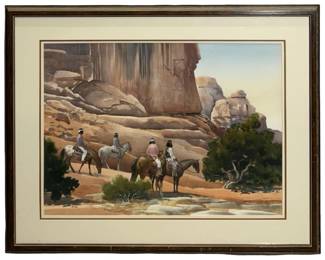 Signed Donal C. Jolley Watercolor Painting