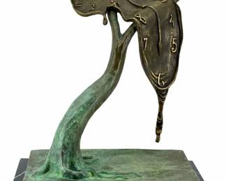 Bronze Salvador Dali “Profile of Time" Sculpture