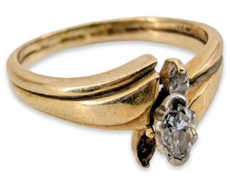 14Kt Yellow Gold .25Cts Diamond Ring
