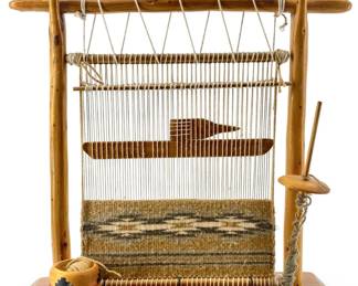 Miniature Native American Navajo Loom