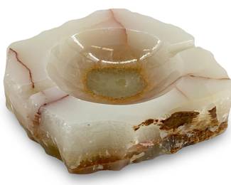 Carved Marble Ashtray