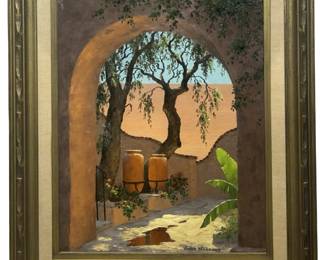 Signed June Wagoner Acrylic on Panel