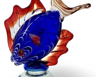Hand Blown Art Glass Fish