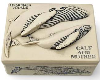 Comoy’s of London Faux Scrimshaw Dresser Box
