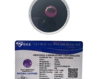 Approximately 13.2Cts Loose Pink Sapphire Gemstone