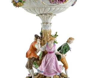 Antique Von Schierholz Porcelain Centerpiece