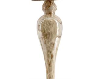 Handblown Venetian Tall Art Glass Candleholder
