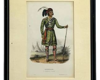 Thomas McKenney Asseola Seminole Leader Litho