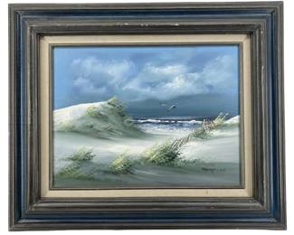 Signed Thompson Oil on Canvas Seascape