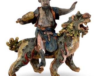 Antique Figural Chinese Roof Tile Adornment