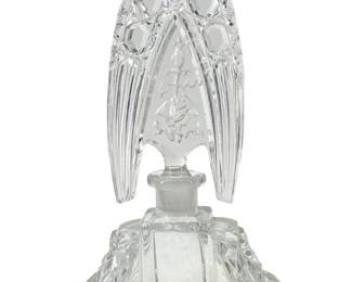 Vintage Art Deco Cut Glass Perfume Bottle