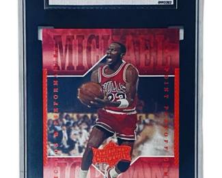 Graded 1999 Michael Jordan UpperDeck Playoff Card