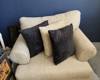 Light grey chair and two couches