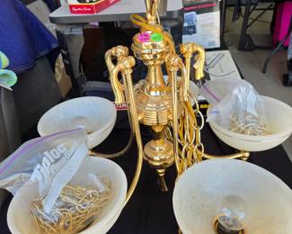 24K plated chandeler