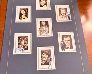 Classic Hollywood Trade Cards Set