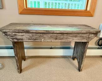 Primitive Style Wooden Bench